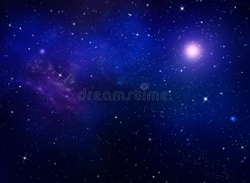 Deep space. Night sky, abstract blue galaxy background. Star field in galaxy space with nebula. Deep space. Night sky, abstract blue galaxy background. Star field in galaxy space with nebula