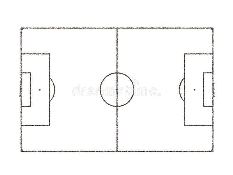 Ícone Do Campo De Futebol, Estilo Do Esboço Ilustração do Vetor -  Ilustração de futebol, sinal: 81457302