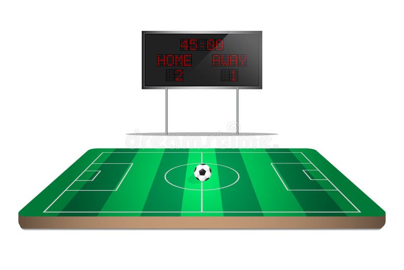 Placar com jogo de futebol 413220 Vetor no Vecteezy