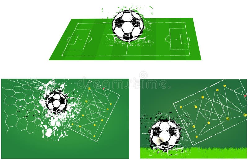 Campo de futebol do futebol O ilustrações do futebol ilustração do vetor Campo de futebol do futebol O ilustrações do futebol ilustração do vetor