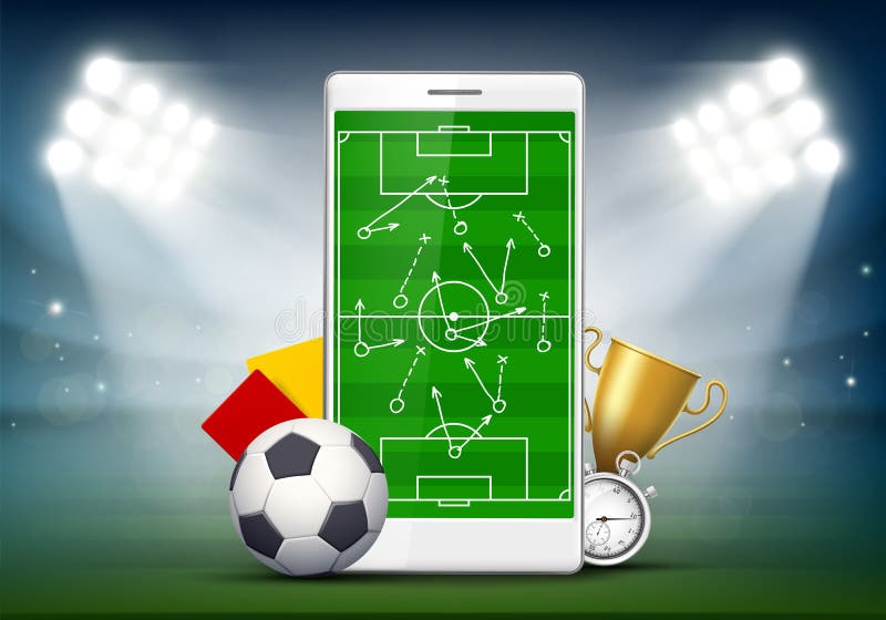 jogo de futebol de campo botão de aplicativo móvel de futebol de campo  android e ios versão glifo 17987053 Vetor no Vecteezy