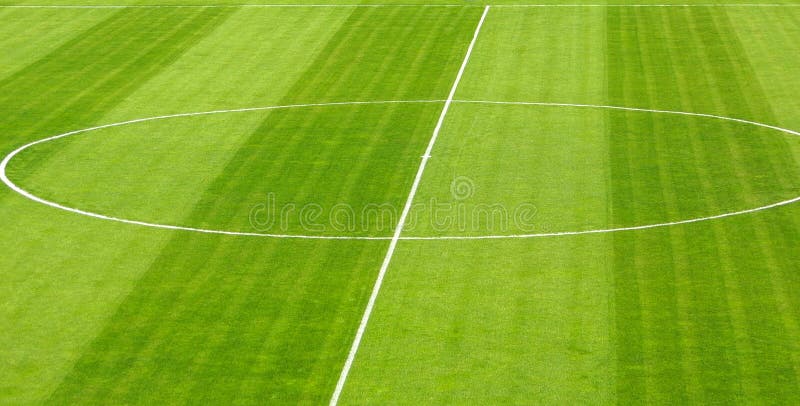 Campo de fútbol foto de archivo Campo de fútbol foto de archivo