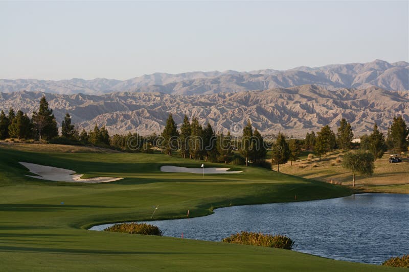 Campo de golf de Palm Spring fotografía de archivo Campo de golf de Palm Spring fotografía de archivo