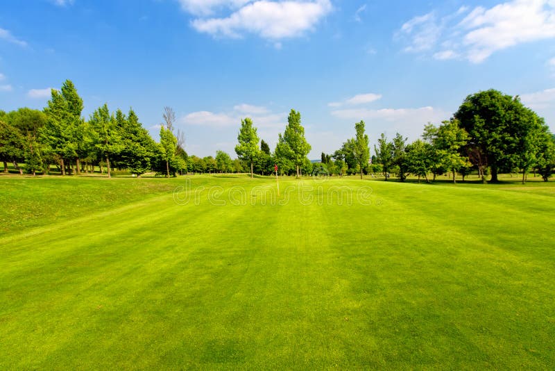 Beautiful golf course in spring. Beautiful golf course in spring