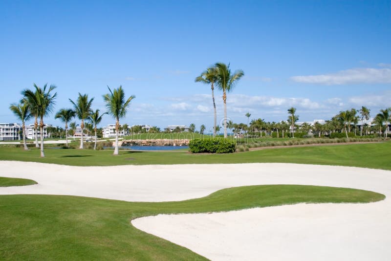 Campo de Golfe fotografia de stock