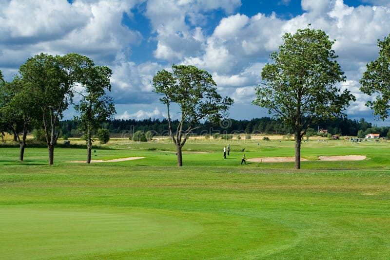 Parque de golfe fotos de stock