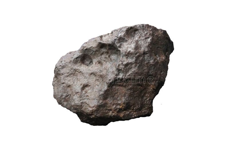 Campo Del Cielo Meteorites. Iron Meteorite isolated on white background.