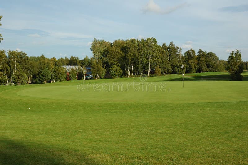 Beautiful greenery view of golf field. Beautiful greenery view of golf field