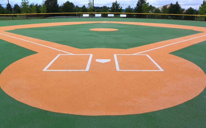 Campo di baseball immagine stock Campo di baseball immagine stock