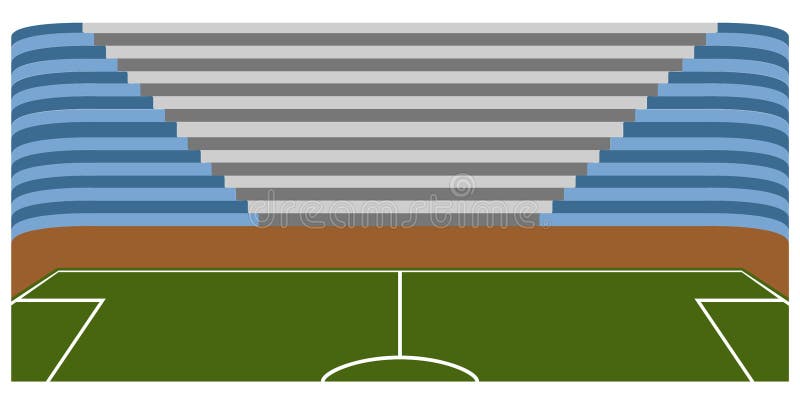 Download Campo Di Calcio Dentro Uno Stadio Illustrazione Vettoriale - Illustrazione di vettore, lega: 117979935