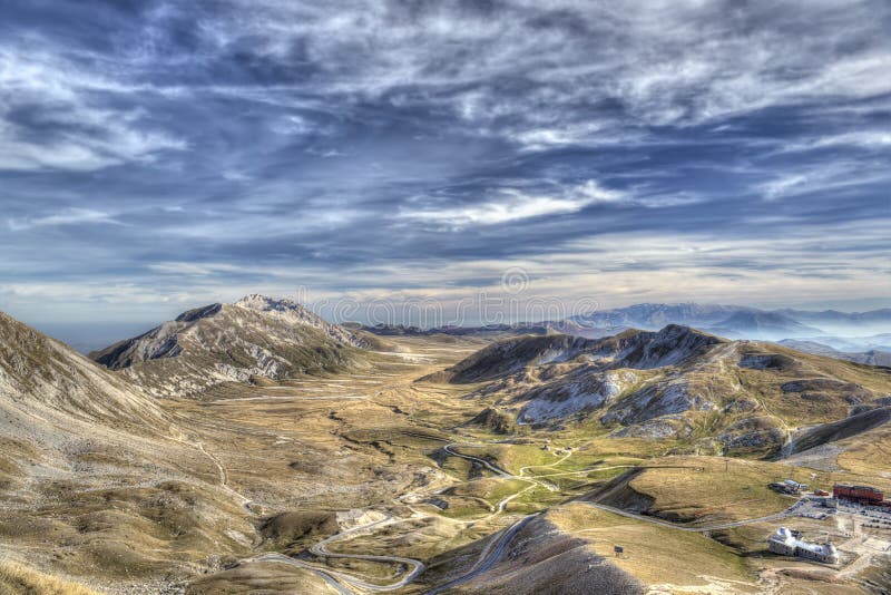 Campo Imperatore Abruzzo Włochy fotografia royalty free Campo Imperatore Abruzzo Włochy fotografia royalty free