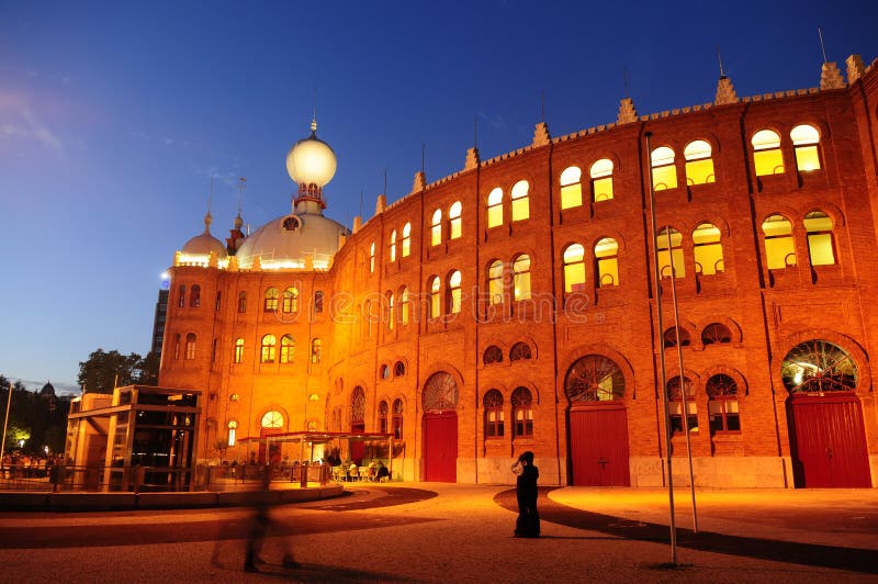 Campo Pequeno Arena at Dusk, Lisbon, BullRing, Sunset