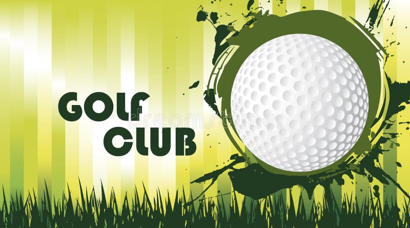 Campo verde del golf stock de ilustración Campo verde del golf stock de ilustración