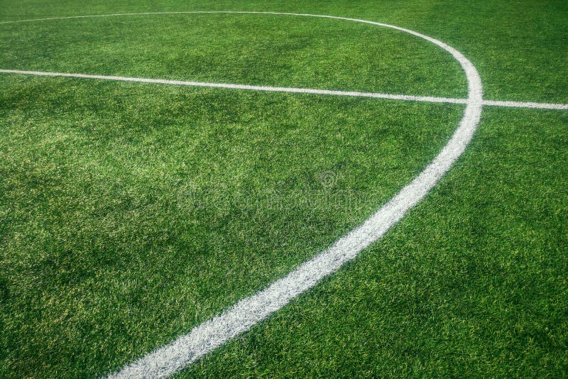 Campo verde per il calcio, Turco artificiale, Grasso Artificiale, Campo Verde fotografia stock libera da diritti Campo verde per il calcio, Turco artificiale, Grasso Artificiale, Campo Verde fotografia stock libera da diritti