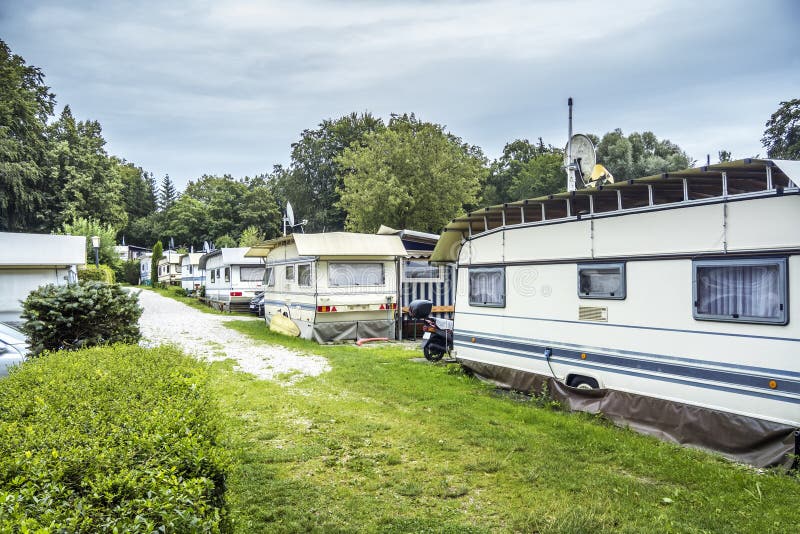 Campsite at Starnberg Lake stock image. Image of bavaria 75207095