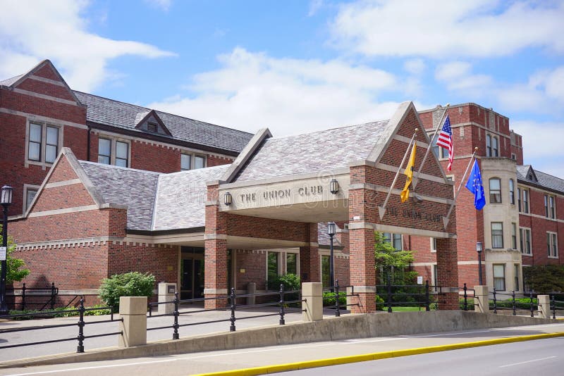 Campus da Universidade Purdue: clube universitário imagens de stock