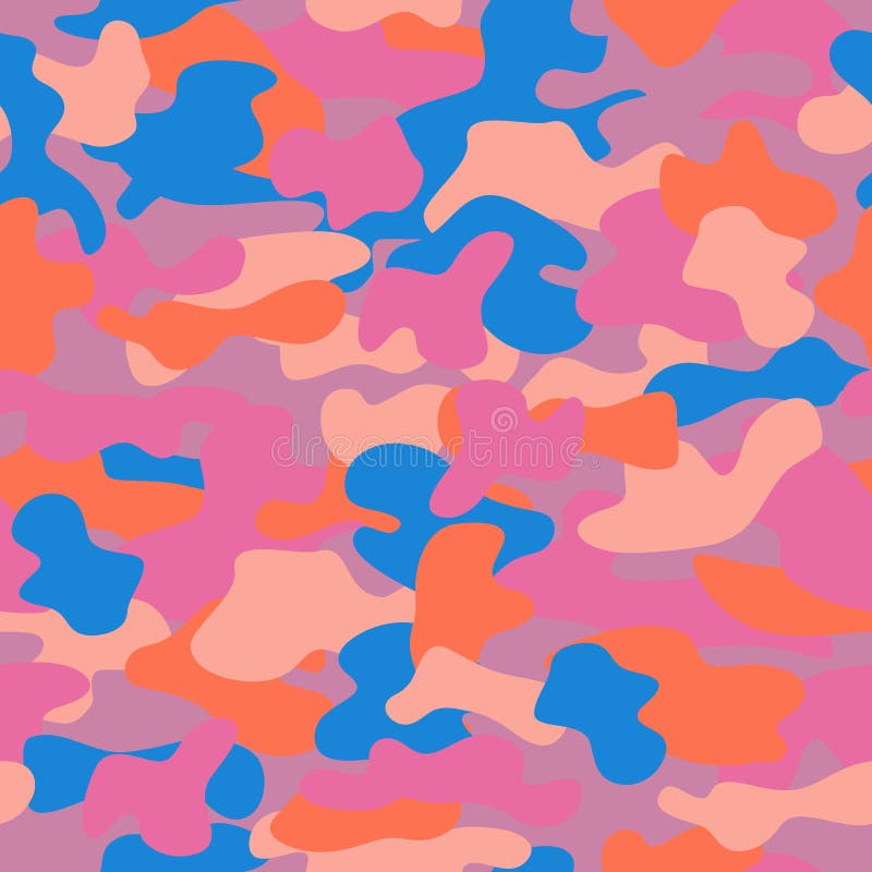 Camufle el modelo inconsútil en los colores amarillos de un azul, del rosa, anaranjados y oscuros libre illustration Camufle el modelo inconsútil en los colores amarillos de un azul, del rosa, anaranjados y oscuros libre illustration
