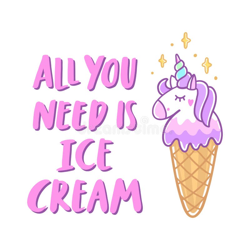 How To Draw A Unicorn Ice Cream Cone (Ice Cream-icorn) 