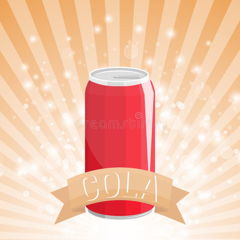 Can Cola drink illustration