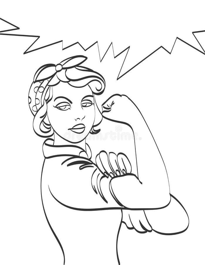 We Can Do It. Cool Vector Iconic Woman's Fist Symbol Of Female Power And Industry. Cartoon Woman With Can Do Attitude. Royalty Free SVG, Cliparts, Vectors, and Stock Illustration. Image 60055437.