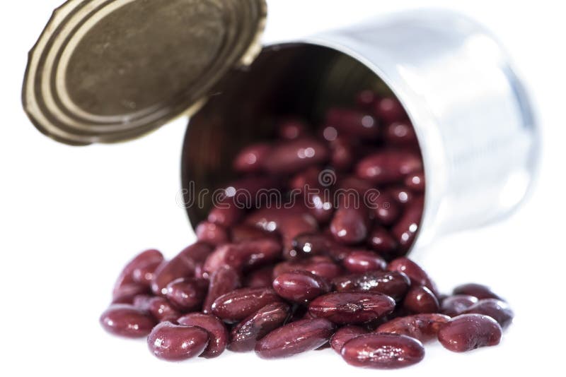 Kidney Beans in a Can (on White) Stock Image Image of kidney, seed