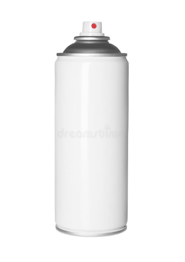 Can of Spray Paint Isolated on White Stock Illustration Illustration