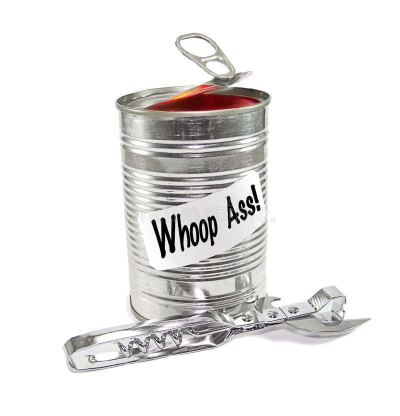 Can Of Whoop Ass Stickers