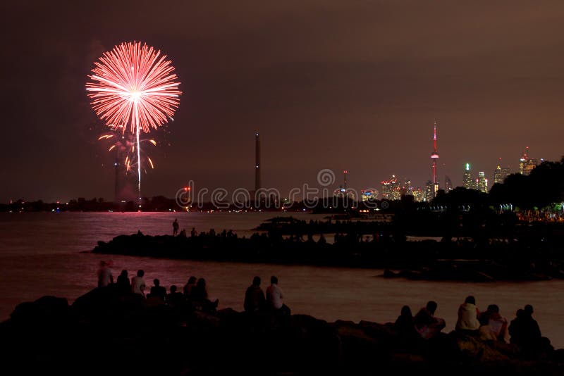 Canada Day Fireworks stock images Canada Day Fireworks stock images