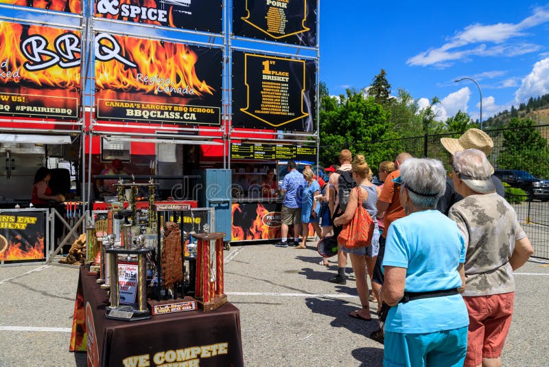 Canada Day Penticton Rib Fest Okanagan Valley Summer Editorial Photo