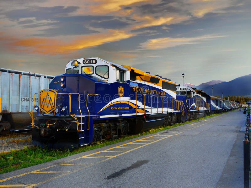 Canada de voyage de train photo stock Canada de voyage de train photo stock