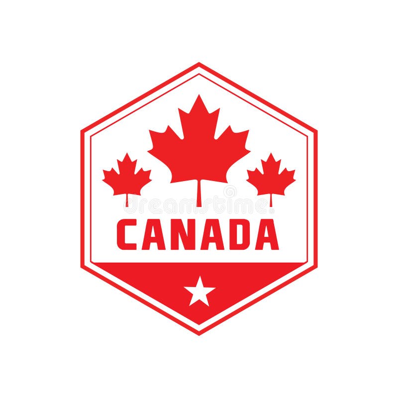 Canada label design stock vector. Illustration of maples 182672382