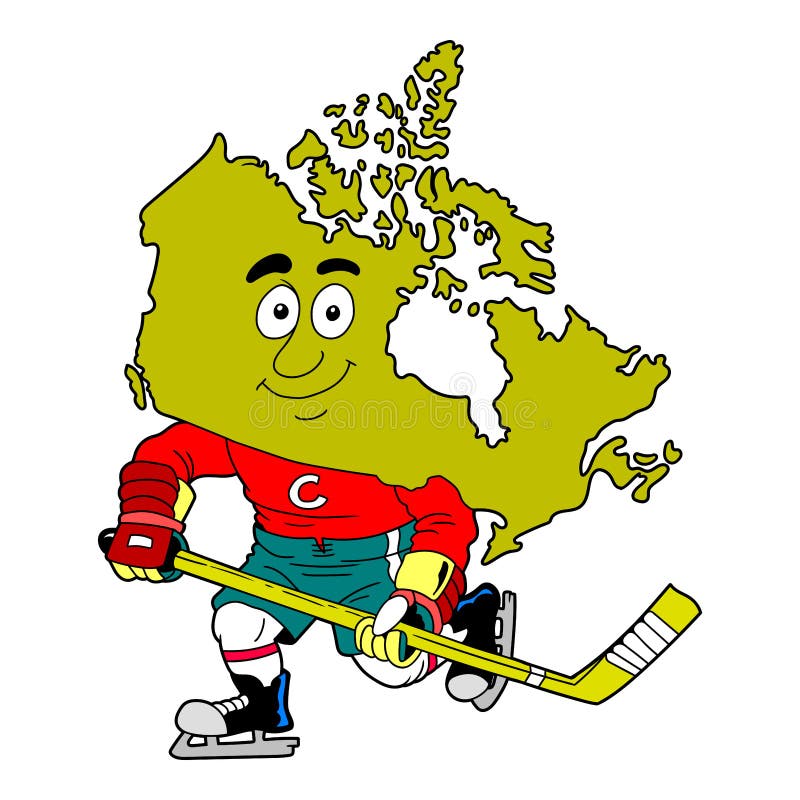 Canada map cartoon stock vector. Illustration of canada - 264667915