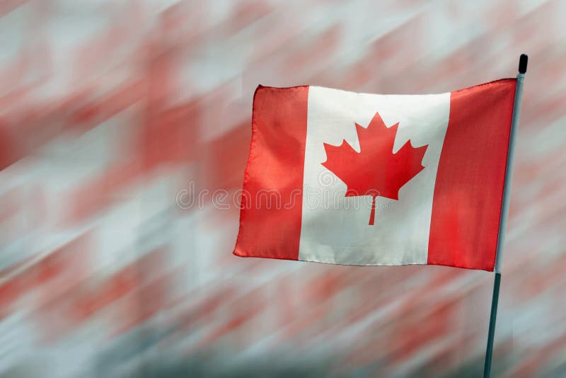 Canada Maple Leaf Flag stock photography