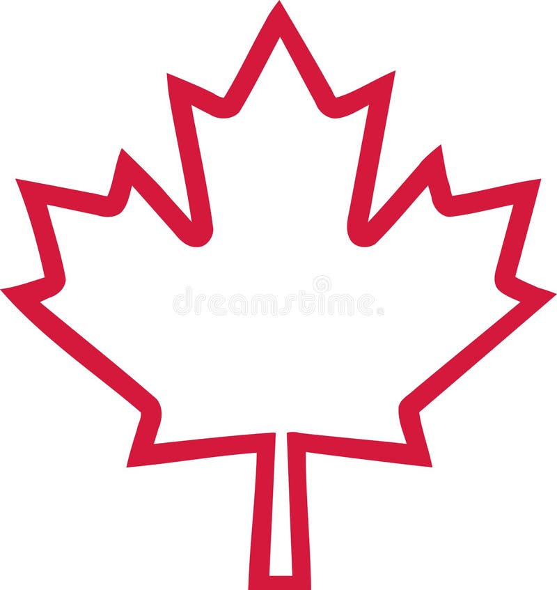 Canada maple leaf outline