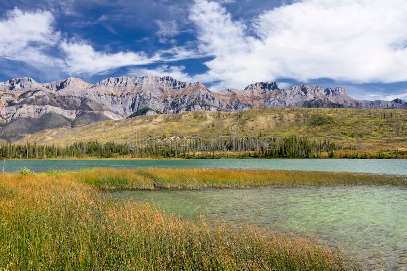 Canadees Landschap. Het Nationale Park van de jaspis, Alberta stock foto's Canadees Landschap. Het Nationale Park van de jaspis, Alberta stock foto's