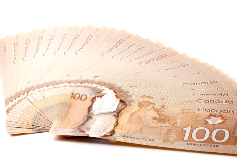 Canadian 100 Dollar Bills Stock Photo Image 31399520
