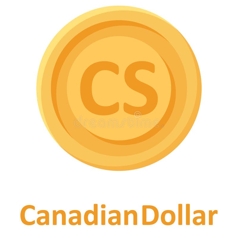 Canadian Dollar Coin Isolated Vector Icon Which Can Easily Modify Or canadian-dollar-coin-isolated-vector-icon-which-can-easily-modify-or