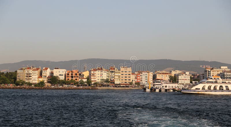 Canakkale City and Canakkale Strait in Turkey. Canakkale City and Canakkale Strait in Turkey