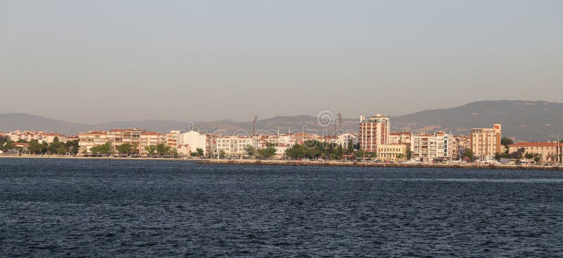 Canakkale City and Canakkale Strait in Turkey. Canakkale City and Canakkale Strait in Turkey