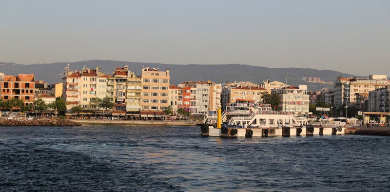 Canakkale City and Canakkale Strait in Turkey. Canakkale City and Canakkale Strait in Turkey