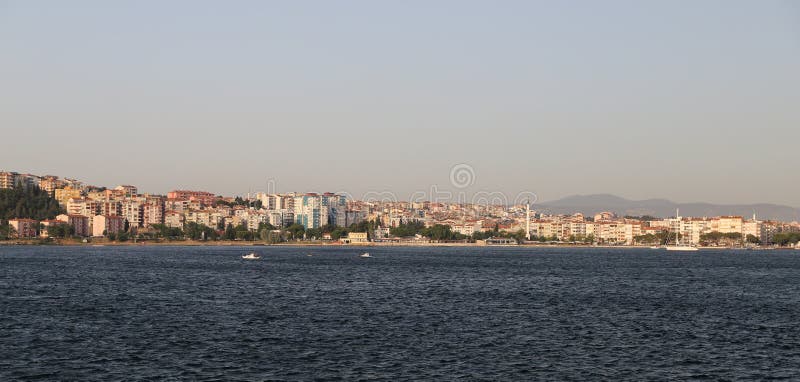 Canakkale City and Canakkale Strait in Turkey. Canakkale City and Canakkale Strait in Turkey