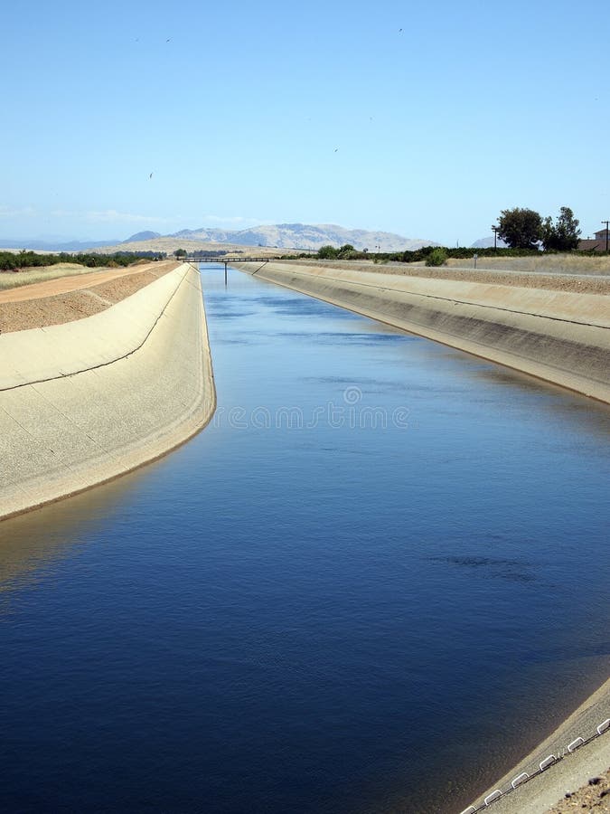 Irrigation Canal stock image. Image of flow, cool, scotts 12342825