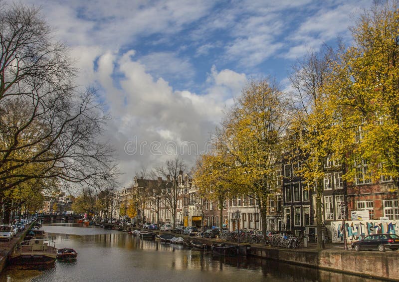 A canal, Amsterdam.