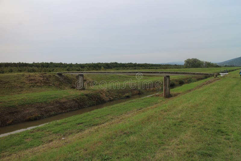 Kanál řeky Bodrog u Klína nad Bodrogom, Slovensko