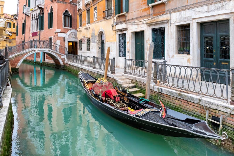 Gondolas is landmarks of Venice, Italy