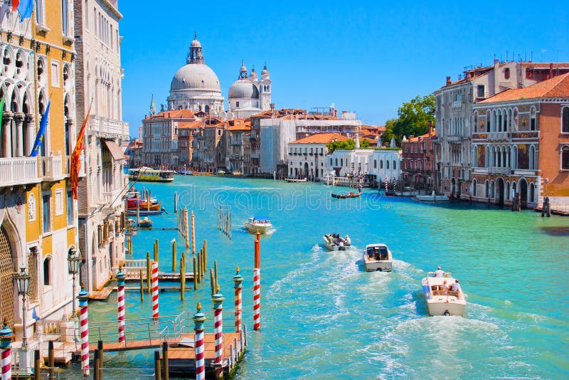 Canal grande en Venecia, Italia