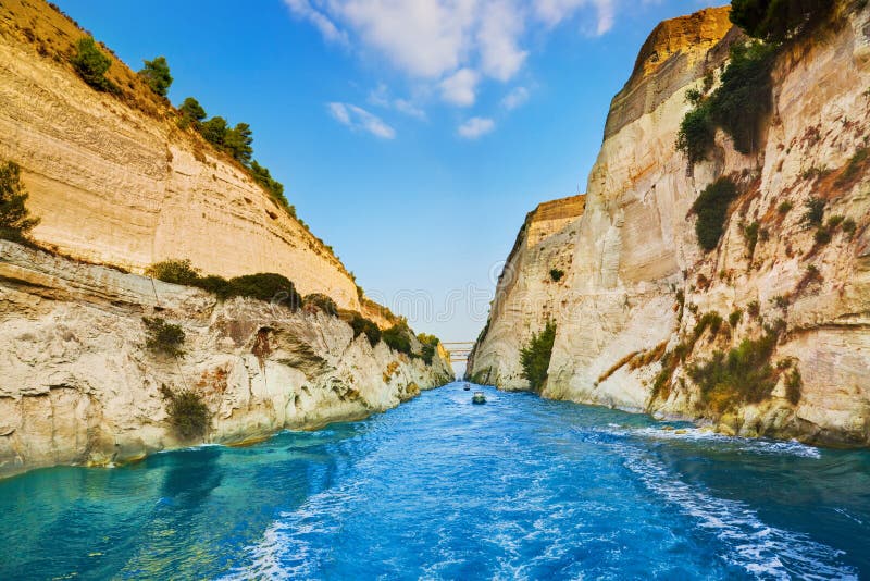 Canale di Corinth in Grecia