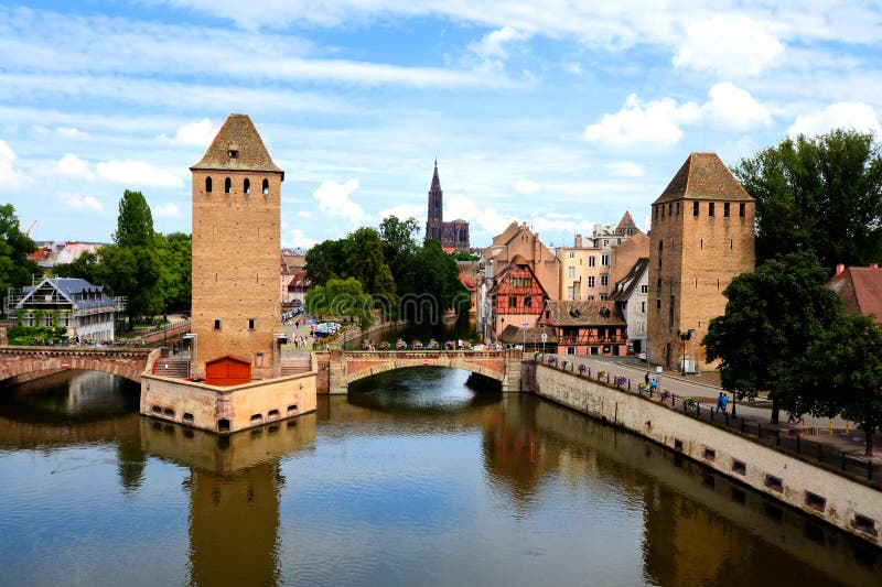 Canales y torres medievales, Estrasburgo, Francia