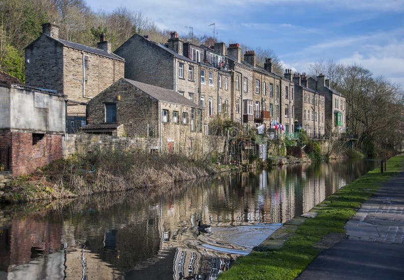 Canalside houses,calderdale