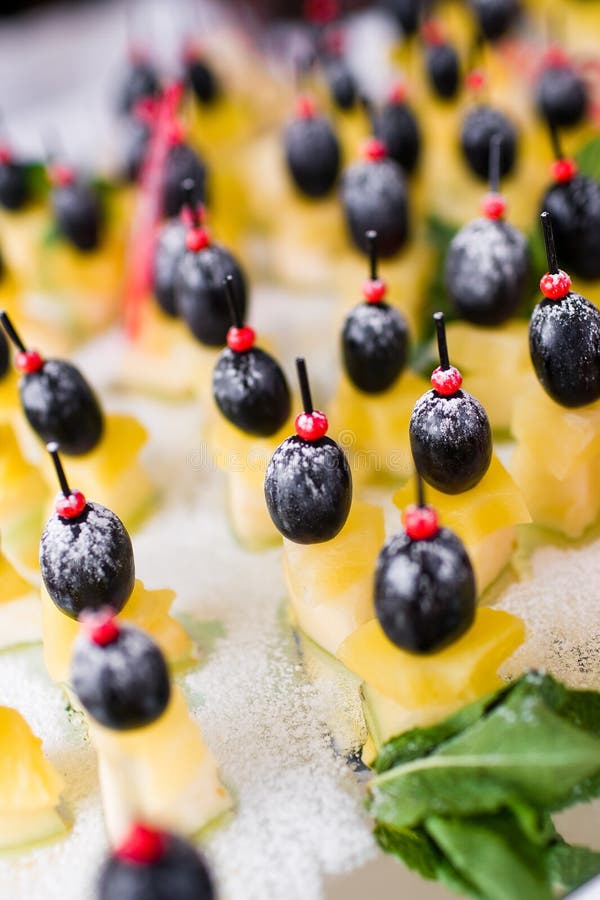 Canape with cheese